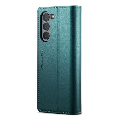 Samsung Galaxy Fold6 5G (SM-F956B) „CaseMe“ Leather solid flip green leather case - booklet | Priedai.lt