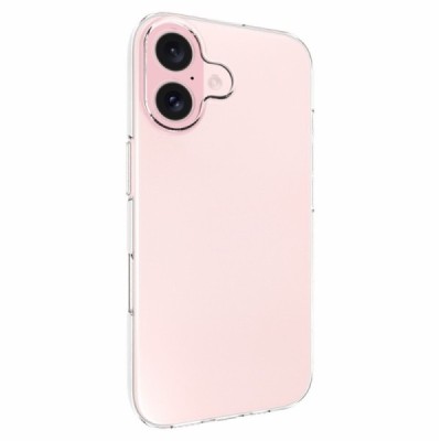 Apple iPhone 16 hard silicone (TPU) clear, transparent case - cover | Priedai.lt