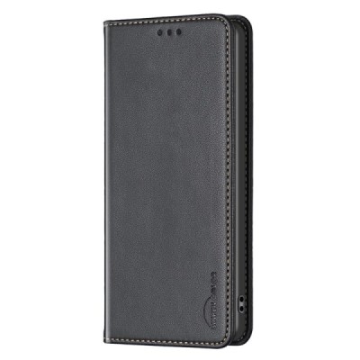 Sony Xperia 10 VI Binfen Solid Flip Book Case - Black | Priedai.lt