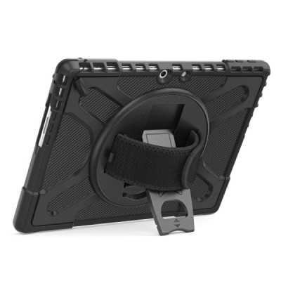Microsoft Surface Pro 11, 10, 9 reinforced protection (360°) black kickstand case cover | Priedai.lt