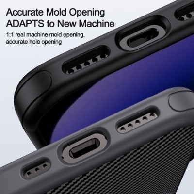 Apple iPhone 16 Plus "IPAKY" Carbon silicone TPU black case cover | Priedai.lt