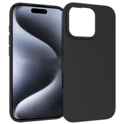 Apple iPhone 16 Pro hard silicone (TPU) black case - cover | Priedai.lt