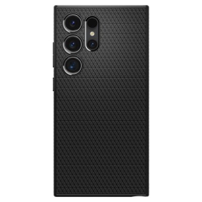 "Spigen" Liquid Air Samsung Galaxy S24 Ultra Black Hard Silicone Case Cover - Back | Priedai.lt