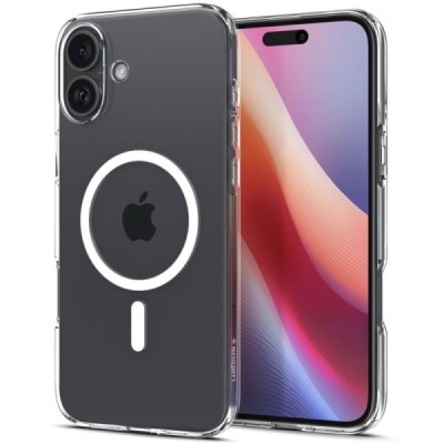 "Spigen" Liquid Crystal MagFit Apple iPhone 16 clear, transparent Hard Silicone Case Cover | Priedai.lt