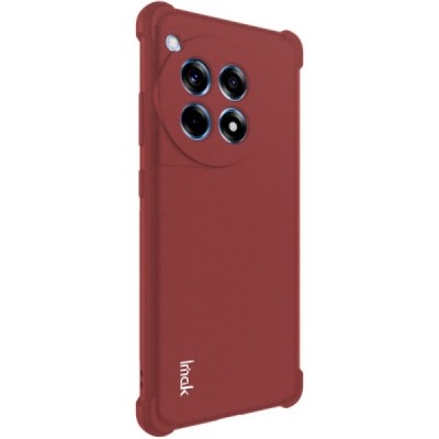 OnePlus 12R 5G (Ace 3) "Imak" reinforced protection hard silicone TPU burgundy case - back | Priedai.lt