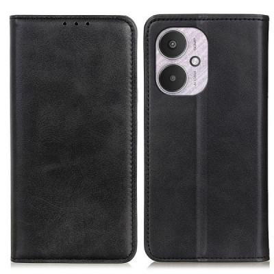 Xiaomi Redmi 13C / 13R 5G / Poco C65 4G / Poco M6 5G "Split" black leather flip case - book | Priedai.lt