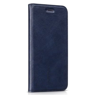 Prabangus „HOCO“ Luxury serijos odinis atverčiamas mėlynas Apple iPhone 6 Plus (6s Plus) dėklas / Priedai.lt