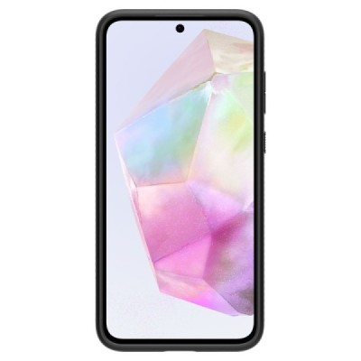 "Spigen" Liquid Air Samsung Galaxy A35 Black Hard Silicone Case Cover - Back | Priedai.lt