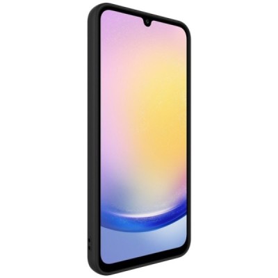 Samsung Galaxy A16 "Imak" hard silicone TPU black case - back | Priedai.lt