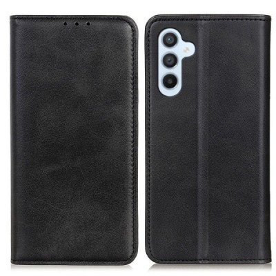 Samsung Galaxy A16 "Split" black leather flip case - book | Priedai.lt