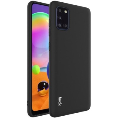 Samsung Galaxy A31 "Imak" hard silicone TPU black case - back | Priedai.lt