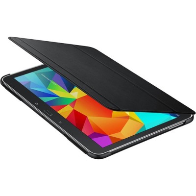 Originalus Samsung Galaxy Tab 4 10.1 (T535, T530) Book Cover atverčiamas juodas odinis dėklas / Priedai.lt