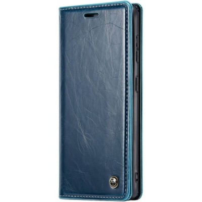 Samsung Galaxy A35 CaseMe Leather Solid Flip Case Book - Blue | Priedai.lt