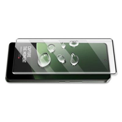 Xiaomi 13 Ultra "Mocolo" 9H 3D Tempered Glass enhanced protection black full coverage protective screen glass | Priedai.lt
