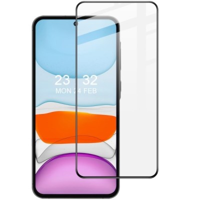Samsung Galaxy A35, A55 "Imak" Tempered Glass reinforced protection black full coverage protective screen glass 0.2 mm | Priedai