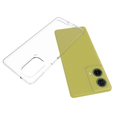 Motorola Moto G85 5G (S50 Neo 5G) hard silicone (TPU) clear, transparent case - cover | Priedai.lt