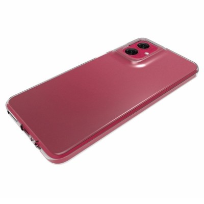 Motorola Moto G55 5G hard silicone (TPU) clear, transparent case - cover | Priedai.lt