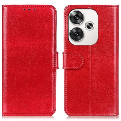 Poco F6 5G Binfen Flip Book Case - Red | Priedai.lt