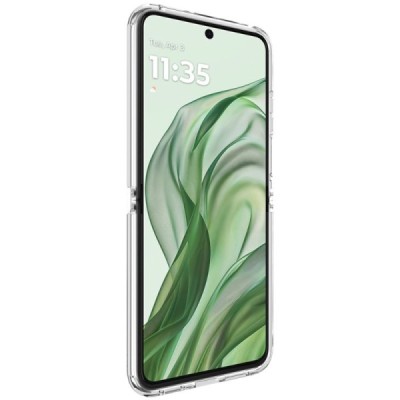Motorola Razr 50 Ultra 5G (Razr+ 2024) "Imak" reinforced protection hard silicone TPU clear, transparent case - back | Priedai.l