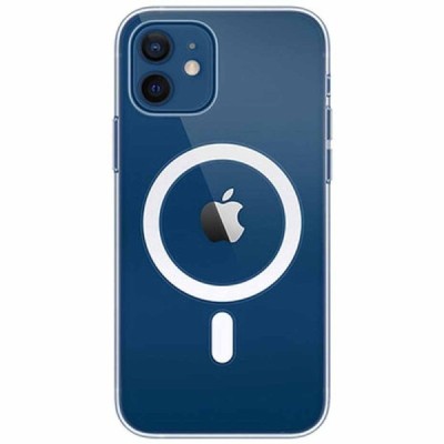 "Tubi" MagSafe Apple iPhone 13 mini clear (transparent) hard silicone TPU case back cover | Priedai.lt