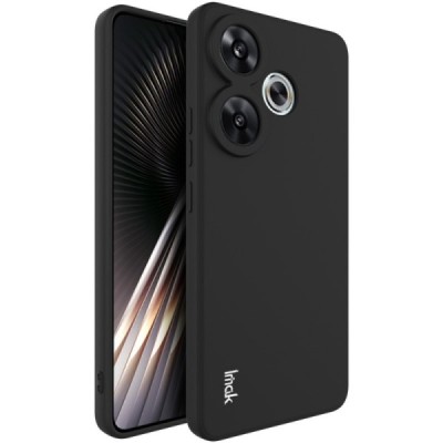 Poco F6 5G "Imak" hard silicone TPU black case - back | Priedai.lt
