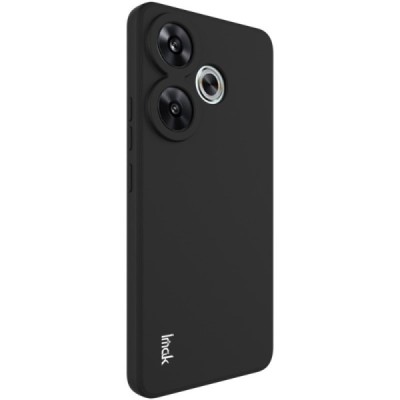 Poco F6 5G "Imak" hard silicone TPU black case - back | Priedai.lt