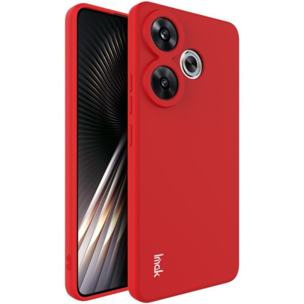 „Imak“ hard silicone (TPU) case - red (Poco F6 5G)