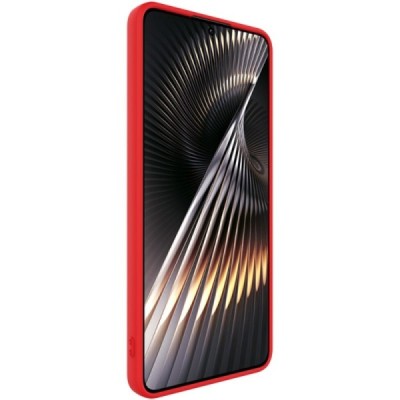 Poco F6 5G „Imak“ hard silicone TPU red case - back | Priedai.lt