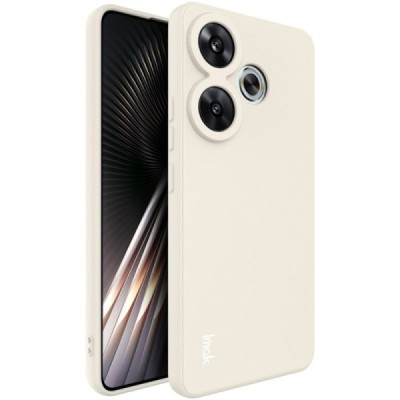 Poco F6 5G „Imak“ hard silicone TPU sand color case - back | Priedai.lt