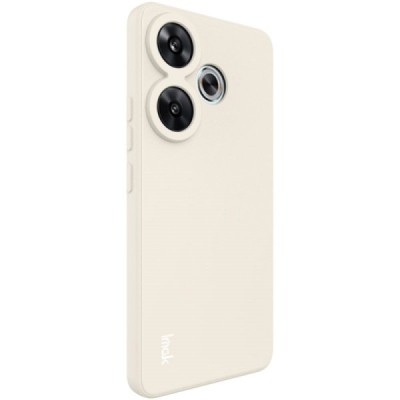 Poco F6 5G „Imak“ hard silicone TPU sand color case - back | Priedai.lt