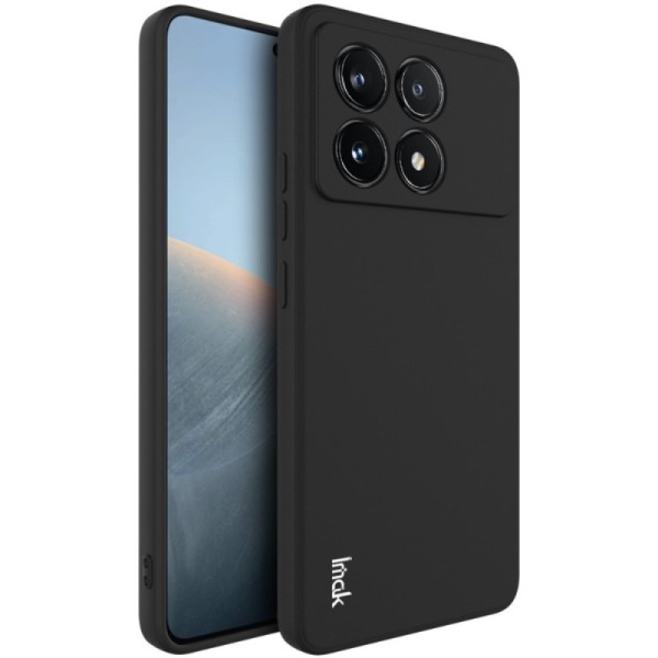 "Imak" hard silicone (TPU) case - black (Poco X6 Pro 5G / Redmi K70E)