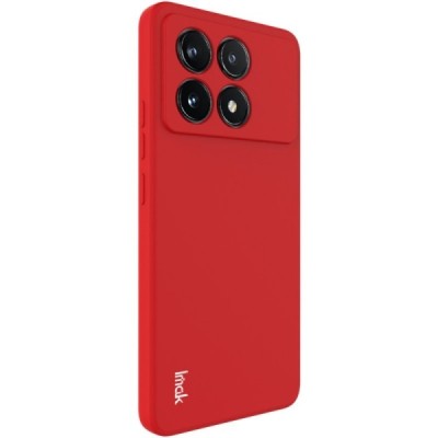 Xiaomi Poco X6 Pro 5G (K70E) „Imak“ hard silicone TPU red case - back | Priedai.lt