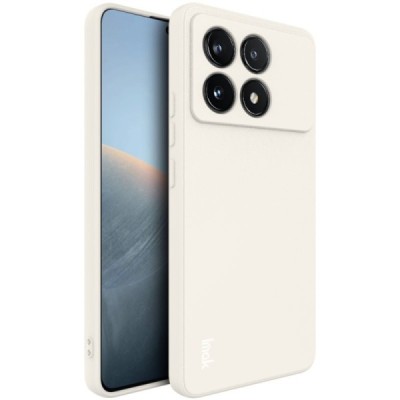 Xiaomi Poco X6 Pro 5G (K70E) „Imak“ hard silicone TPU sand color case - back | Priedai.lt