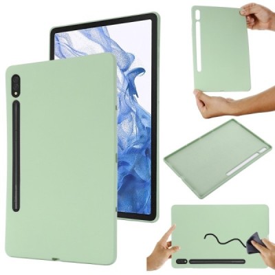 Samsung Galaxy Tab S10 Ultra 14.6" (X920, X926), S9 Ultra Shell Hard Silicone TPU Case Cover - green | Priedai.lt