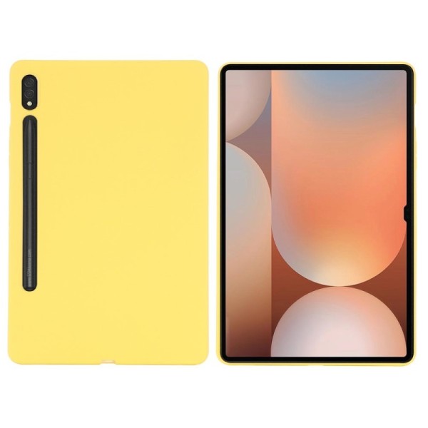"Shell" Hard Silicone (TPU) Case - yellow (Galaxy Tab S10 Ultra / Tab S9 Ultra)