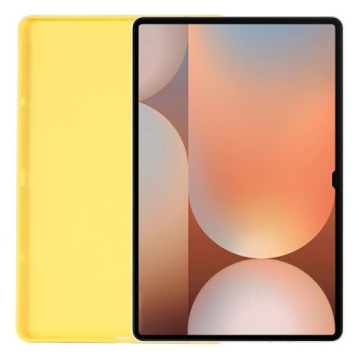 Samsung Galaxy Tab S10 Ultra 14.6" (X920, X926), S9 Ultra Shell Hard Silicone TPU Case Cover - yellow | Priedai.lt