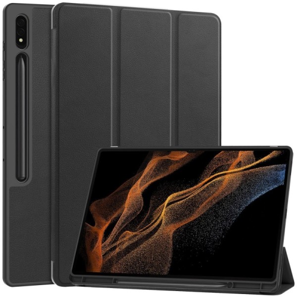 "Stylus" flip case - black (Galaxy Tab S10 Ultra / Tab S9 Ultra / Tab S8 Ultra)