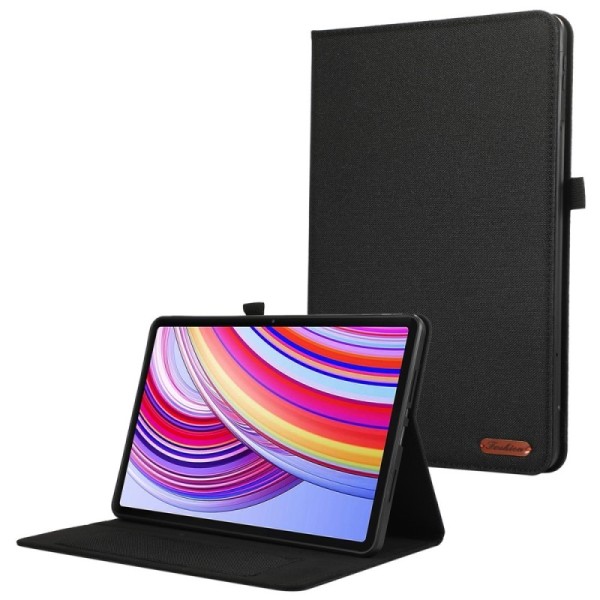 "Fashion" flip textile case - black (Redmi Pad Pro / Poco Pad)