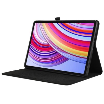 Xiaomi Redmi Pad Pro flip-up black textile case - notebook with a place for the pen | Priedai.lt