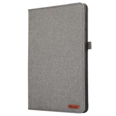 Xiaomi Redmi Pad Pro flip-up gray textile case - notebook with a place for the pen | Priedai.lt