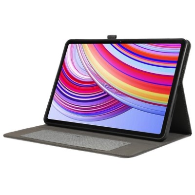 Xiaomi Redmi Pad Pro flip-up gray textile case - notebook with a place for the pen | Priedai.lt