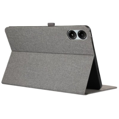 Xiaomi Redmi Pad Pro flip-up gray textile case - notebook with a place for the pen | Priedai.lt