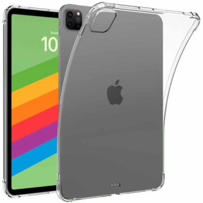 Apple iPad Pro 11 (2025) / 11 (2024) reinforced protection hard silicone TPU transparent case - back | Priedai.lt