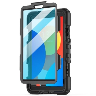 Xiaomi Redmi Pad SE 8,7 reinforced protection (360°) black kickstand case cover | Priedai.lt