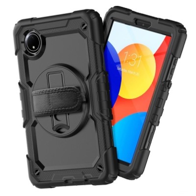 Xiaomi Redmi Pad SE 8,7 reinforced protection (360°) black kickstand case cover | Priedai.lt