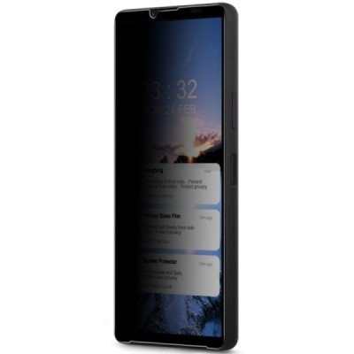 Sony Xperia 10 VI "Imak" 9H Tempered Glass privacy enhanced protection black full coverage screen protector 0.26 mm | Priedai.lt