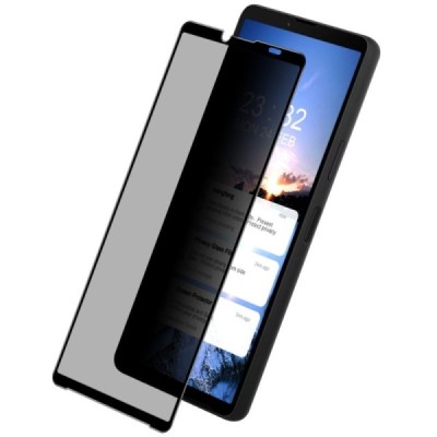 Sony Xperia 10 VI "Imak" 9H Tempered Glass privacy enhanced protection black full coverage screen protector 0.26 mm | Priedai.lt