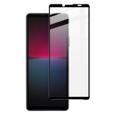 Sony Xperia 10 VI "Imak" Tempered Glass reinforced protection black full coverage protective screen glass 0.2 mm | Priedai.lt