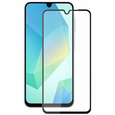Samsung Galaxy A16 "Mocolo" 2.5D 9H Tempered reinforced protection black full coverage protective screen glass 0.26 mm | Priedai