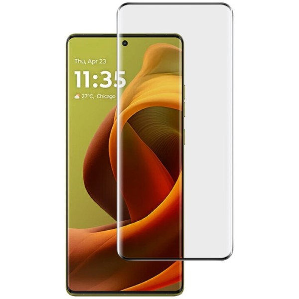 "Imak" Tempered Glass 3D full coverage protective screen glass - black (Motorola Moto G85 5G / S50 Neo 5G)